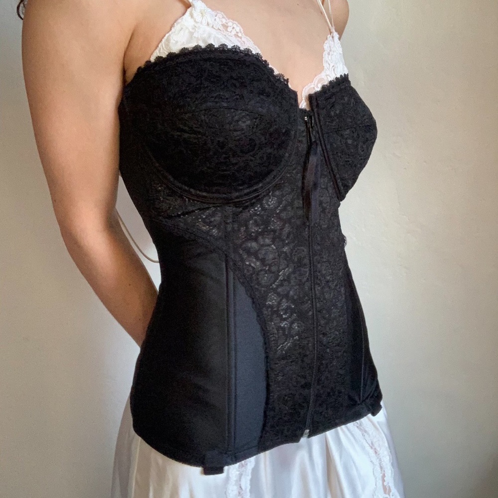 Merry widow black corset top